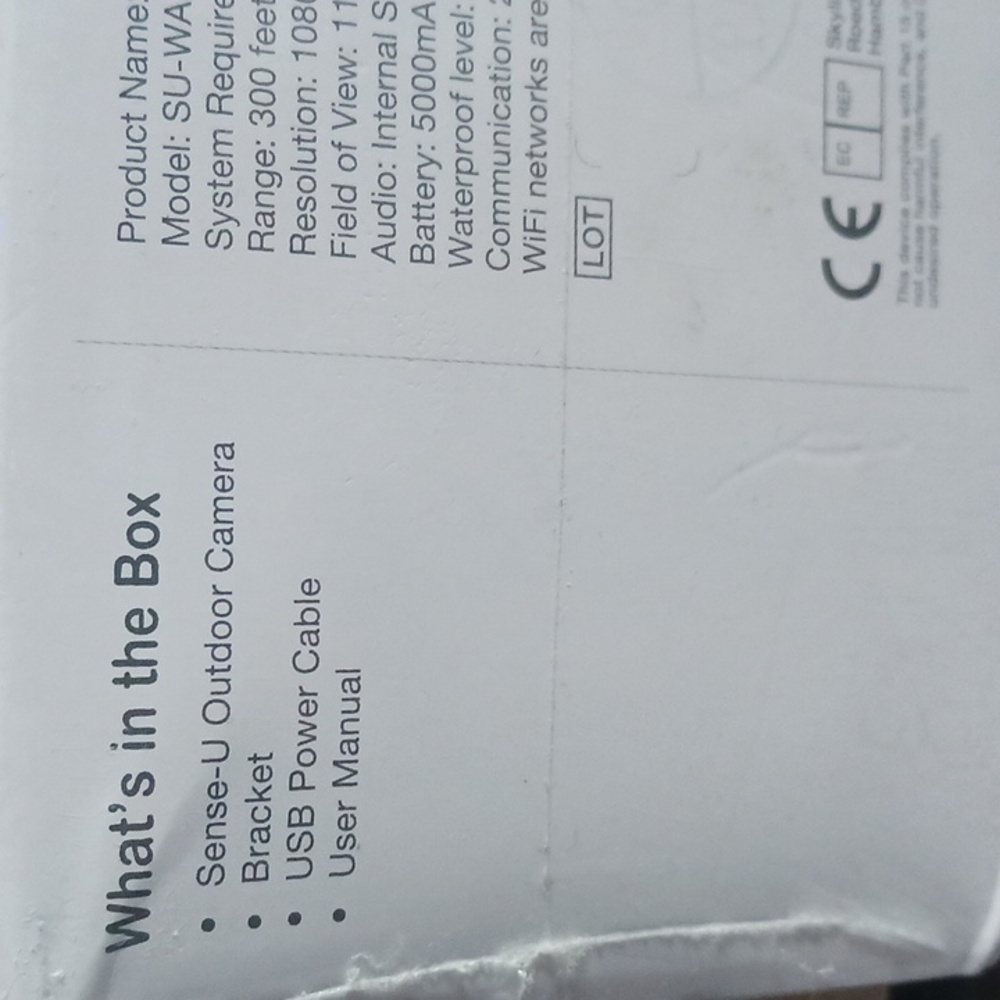 Sense-U Outdoor Camera - Picture 4 of 5